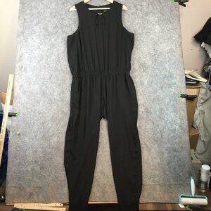 Kardashian Kollection Luxury Tank Romper Keyhole Back Slimming Smart y2k Stylish